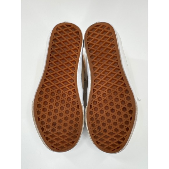 Vans Sk8 Hi Top Sneakers Tan Suede Canvas Lace Up Youth Size 3.5 Mens 5 Womens - Picture 4 of 7